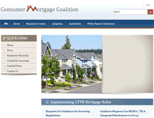 Tablet Screenshot of consumermortgagecoalition.org